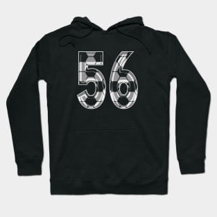 Soccer Number 56 Soccer Jersey #56 Soccer Mom Player Fan Hoodie